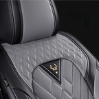 Funda de Asiento Universal Baron en Cuero Legítimo con Airbag + REGALOS: Alfombra de Cuero y Funda para Volante